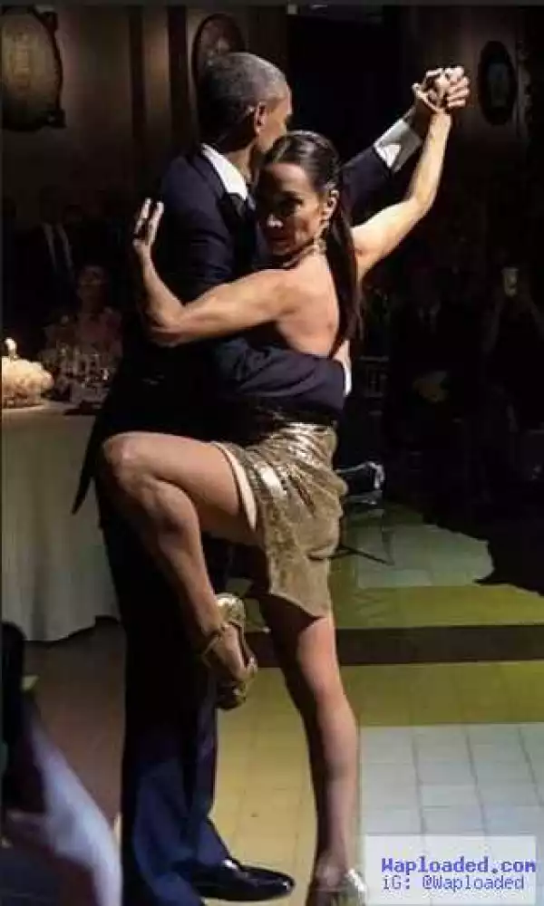 See This Photo of American President, Obama Dancing ‘Sexily’ with a Woman That Has Gone Viral